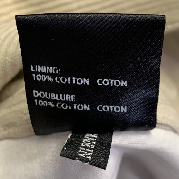 HAIDER ACKERMANN Size M Khaki Corduroy Cotton Blend Cropped Casual Pants - Picture 8 of 9